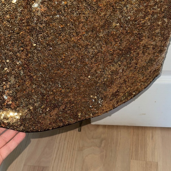 Disney Sparkling Gold Dress with Red Sequin Bow - Picture 4 of 12